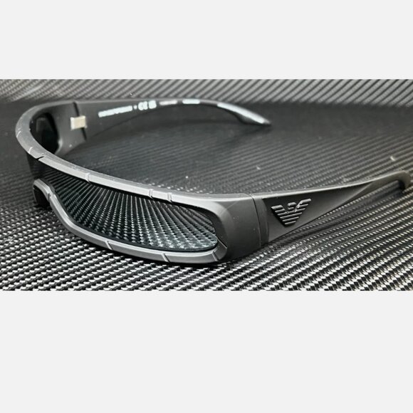 Emporio Armani Black Mirror Men's Sunglasses - Picture 1 of 4
